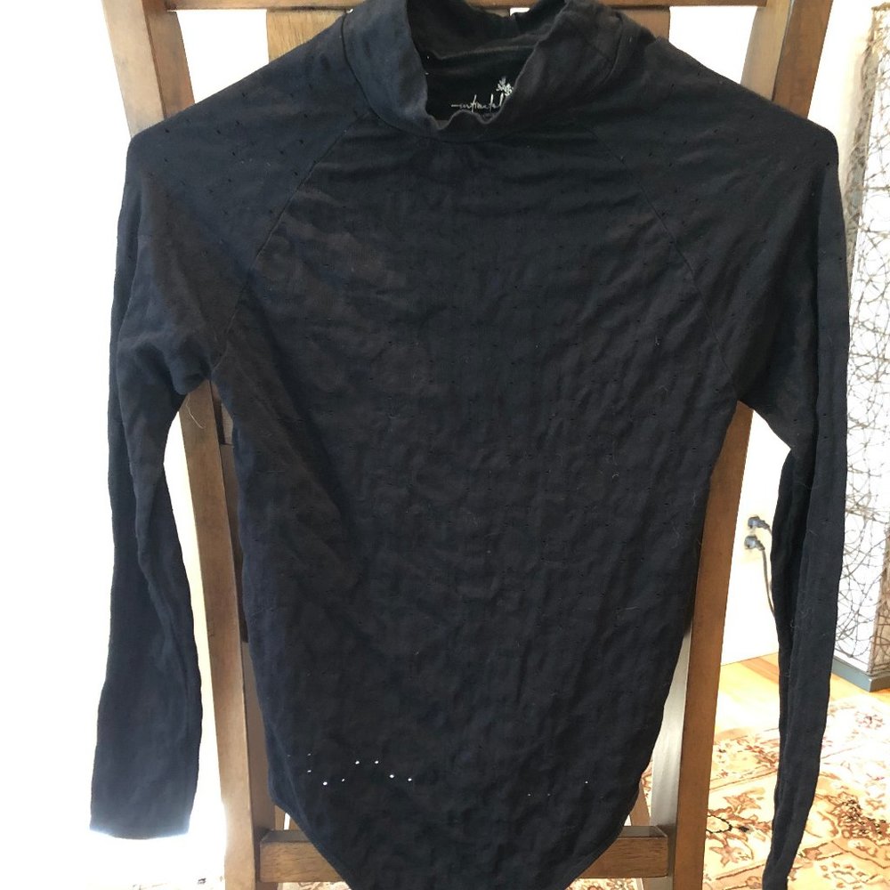 FREE PEOPLE Black fitted bodysuit - medium/large